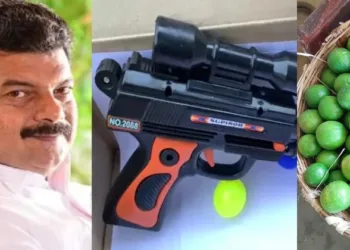 ഒരു കൊട്ട നാരങ്ങ..നന്നായി കലക്കി കുടി; കളിത്തോക്ക് അയച്ച യൂത്ത് ലീഗിന് റിട്ടേൺ ഗിഫ്റ്റുമായി പിവി അൻവർ