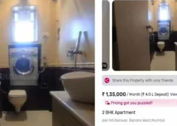 വെറും 2 കിടപ്പുമുറി വീട്, വാഷിംഗ് മെഷീന്‍ ഇരിക്കുന്നത് ക്ലോസറ്റിന് മുകളില്‍, എന്നാലെന്താ 1.35 ലക്ഷം വാടക