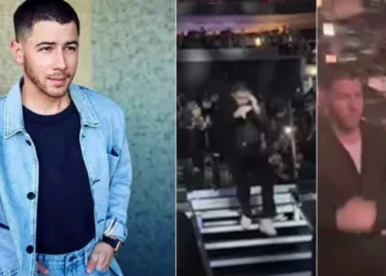 കാണിയുടെ വികൃതി, നെറ്റിയിലേക്ക് ചുവപ്പ് ലേസറടിച്ചു, പരിഭ്രാന്തനായി വേദി വിട്ടോടി നിക് ജൊനാസ്