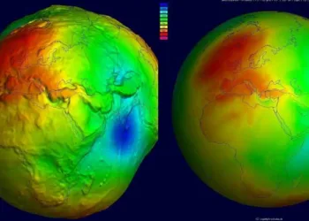 ഭൂമി നീലപന്ത് പോലെയല്ല, ചളുങ്ങിയ പ്രതലവും ഇന്ത്യന് മഹാസമുദ്രത്തില് ഒരു ദ്വാരവും
