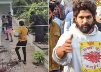 അല്ലു അർജുന്റെ വീടിന് നേരെ ആക്രമണം; വീടിന് ഉള്ളിലേക്ക് അതിക്രമിച്ച് കയറി സംഘം; പിന്നിൽ ഔ ജാക് സംഘടന