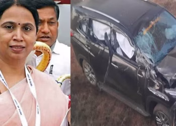 കാർ നിയന്ത്രണം വിട്ട് മരത്തിലിടിച്ചു ;കർണാടക മന്ത്രി  ലക്ഷ്മി ഹെബ്ബാൾക്കറിനും സഹോദരനും പരിക്ക്