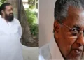 pinarayi vijayan on shirt less in temples