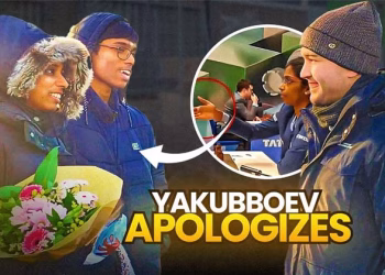 തെറ്റ് പറ്റി ക്ഷമിക്കണം; വൈശാലിയോട് മാപ്പ് പറഞ്ഞ് ഉസ്ബൈക്കിസ്ഥാൻ താരം;ഭാരതീയ സംസ്കാരം തിരികെ കാണിച്ച് ചുണക്കുട്ടി