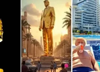 പുണ്യപൂങ്കാവനമായ ഗാസ കാണാൻ ഇങ്ങനെയിരിക്കും; നോട്ടുമഴ,മദ്യപ്പുഴ,ഹൂറിമാർ; വീഡിയോ പങ്കുവച്ച് ട്രംപ്