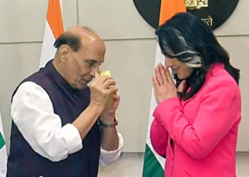 ‘ഖലിസ്ഥാൻ ഭീകരർക്കെതിരെ നടപടി വേണം’; തുൾസി ഗബ്ബാർഡിനോട് രാജ്‌നാഥ് സിംഗ്