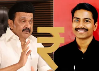 രൂപയുടെ ചിഹ്നം രൂപകൽപ്പന ചെയ്തത് മുൻ ഡിഎംകെ എംഎൽഎയുടെ മകൻ; സ്വയം പരിഹാസ്യനായി സ്റ്റാലിൻ