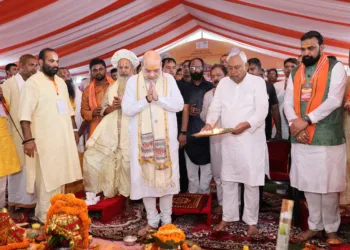 ജന്മസ്ഥലത്ത് സീതാദേവിക്ക് മഹാക്ഷേത്രമൊരുങ്ങുന്നു ; 883 കോടി രൂപ ചെലവിൽ സീതാമർഹി പദ്ധതി ; തറക്കല്ലിട്ട് അമിത് ഷാ