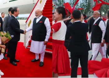 7 വർഷത്തിന് ശേഷം പ്രധാനമന്ത്രി നരേന്ദ്ര മോദി ചൈനയിൽ ; റെഡ് കാർപെറ്റിൽ ഗംഭീര സ്വീകരണമൊരുക്കി ചൈന