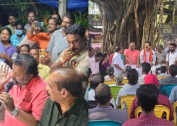 ഇത് തൃശ്ശൂരിന് മാത്രം സ്വന്തം ; വൻ ഹിറ്റായി സുരേഷ് ഗോപിയുടെ ‘കലുങ്ക് സൗഹാർദം വികസന സംവാദം’ ; ഒപ്പം ചേർന്ന് സത്യൻ അന്തിക്കാടും