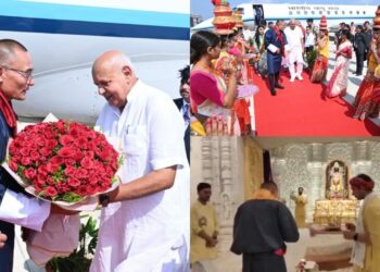 രാംലല്ല ദർശനത്തിനെത്തി ഭൂട്ടാൻ പ്രധാനമന്ത്രി ; സ്വീകരണമൊരുക്കി ഉത്തർപ്രദേശ് സർക്കാർ