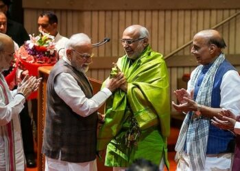 സി പി രാധാകൃഷ്ണൻ ഇന്ന് ഉപരാഷ്ട്രപതിയായി സത്യപ്രതിജ്ഞ ചെയ്യും ; രാഷ്ട്രപതി ദ്രൗപതി മുർമു സത്യവാചകം ചൊല്ലിക്കൊടുക്കും