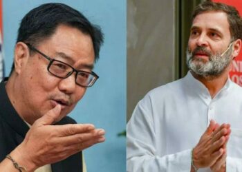 ഇന്ദിരാ ഗാന്ധിക്ക് ചില മര്യാദകൾ ഉണ്ടായിരുന്നു ; വിദേശത്ത് പോയി സ്വന്തം രാജ്യത്തിനെതിരെ സംസാരിക്കുന്ന ആദ്യ നേതാവ് രാഹുൽ ഗാന്ധി ആണെന്ന് കിരൺ റിജിജു