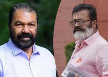 സുരേഷ് ഗോപി നാക്കെടുത്താൽ കള്ളം പറയുന്നയാൾ,സിനിമകളൊക്കെ എട്ടുനിലയിൽ പൊട്ടും’ കുടുംബത്തെ കൊണ്ട് പോലും കള്ളവോട്ട് ചെയ്യിച്ചയാൾ; ശിവൻകുട്ടി