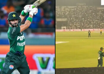 ഇവനൊന്നും കിട്ടിയത് പോരെ, ബുംറക്കെതിരായ ചാന്റ് പ്രോത്സാഹിപ്പിച്ച് പാക് താരം; വീഡിയോ വൈറലായതിന് പിന്നാലെ മറുപടിയുമായി ഇന്ത്യൻ ആരാധകർ