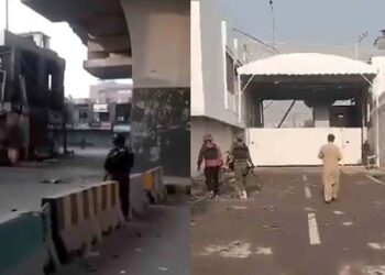 അജ്ഞാതർ:പാകിസ്താനിൽ അർദ്ധസൈനിക വിഭാഗം ആസ്ഥാനത്തുണ്ടായത് ഇരട്ട ചാവേറാക്രമണം