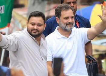 ബീഹാറിൽ 25 ജില്ലകളിലൂടെ 1,300 കിലോമീറ്റർ യാത്രനടത്തി രാഹുൽ വിയർത്തുകുളിച്ചു ; യാത്ര കടന്നുപോയ ജില്ലകളിലെല്ലാം എൻഡിഎയ്ക്ക് ശക്തമായ വിജയം