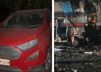 ദേ ആ ചുവന്ന ഇക്കോ സ്‌പോർട്ട് കണ്ടെത്തി ; ഭീകരർ ഉപയോഗിച്ച കാറിനെ പൂട്ടി അന്വേഷണ ഉദ്യോഗസ്ഥർ