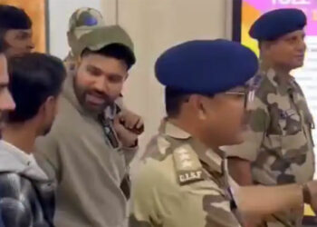 അനിയാ നിൽ എന്ന് അവനോട് പറയരുത് സെക്യൂരിറ്റി, അവൻ എൻ നന്പൻ; രോഹിത്തിന്റെ പ്രവർത്തി ഏറ്റെടുത്ത് സോഷ്യൽ മീഡിയ