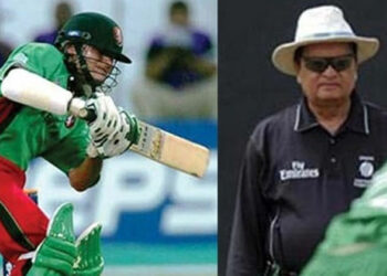 അച്ഛനാണത്രെ അച്ഛൻ, മുഖം നോക്കാതെ അമ്പയറിന്റെ ചുമതല നിർവഹിച്ച് സുഭാഷ് മോദി; പണി കിട്ടിയത് ഹിതേഷ് മോദിക്ക്