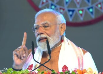 ‘വടക്കുകിഴക്കൻ മേഖലയിൽ പതിറ്റാണ്ടുകളായി കോൺഗ്രസ് ചെയ്തുകൊണ്ടിരുന്ന തെറ്റുകൾ ബിജെപി സർക്കാർ തിരുത്തുകയാണ്’ ; മോദി അസമിൽ