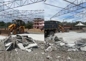 20 ലക്ഷം രൂപ ചെലവഴിച്ച് നിർമ്മിച്ച ഹെലിപ്പാഡിൽ അന്വേഷണം;പൊളിച്ചു നീക്കി