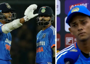 ഇതൊക്കെ പുതിയ ഫാഷനാണ് കോഹ്‌ലി ഭായ്, ജയ്‌സ്വാളിനെ ട്രോളി വിരാട്; ആരാധകരെ ഓർമിപ്പിക്കുന്നത് പ്രതാപകാലം; വീഡിയോ വൈറൽ