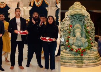 സനാതന ധർമ്മത്തിനെ കൗതുകത്തോടെ നോക്കിക്കണ്ട് മെസ്സി: നെറ്റിയിൽ ചുവന്ന കുറി,കയ്യിൽ ആരതിയുഴിയാൻ താലം:തലകുനിച്ച് ലോകതാരം