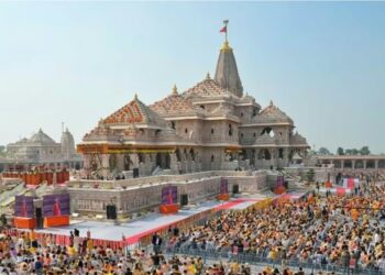 രാമജന്മഭൂമി ക്ഷേത്രത്തിൽ ഇന്ന് പ്രതിഷ്ഠാ ദ്വാദശി ; പ്രതിരോധമന്ത്രി രാജ്നാഥ് സിംഗും ഉത്തർപ്രദേശ് മുഖ്യമന്ത്രി യോഗി ആദിത്യനാഥും പങ്കെടുക്കും