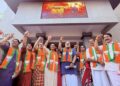 താമരചൂടി തലസ്ഥാനം: നഗരത്തിൽ റാലി നടത്തി ആഘോഷമാക്കി ബിജെപി