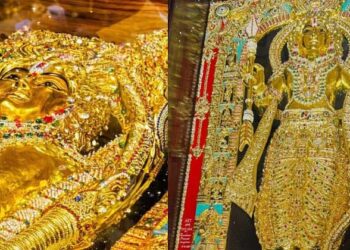 മനസ്സും സമ്പത്തും രാമന്; അയോധ്യയെ വിസ്മയിപ്പിച്ച് കർണാടകയിൽ നിന്ന് 30 കോടിയുടെ സ്വർണ്ണ വിഗ്രഹം