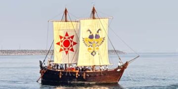 പാരമ്പര്യത്തിന്റെ പായ്ക്കപ്പൽ; ഐ.എൻ.എസ്.വി. കൗണ്ഡിന്യ മസ്കറ്റിലേക്ക്; ഭാരതത്തിന്റെ പ്രാചീന സമുദ്ര ചരിത്രം പുനർജനിക്കുന്നു