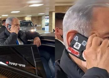 ഫോൺ ക്യാമറയിൽ ചുവന്ന ടേപ്പ്; ഇസ്രായേൽ പ്രധാനമന്ത്രി നെതന്യാഹുവിന്റെ രഹസ്യ സുരക്ഷാ നീക്കം ചർച്ചയാകുന്നു