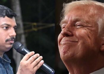 എന്റെ സുഹൃത്തിനെ മോചിപ്പിക്കണമെന്ന് ട്രംപിന് സച്ചിൻദേവ് എംഎൽഎയുടെ അന്ത്യശാസനം; വൈറ്റ് ഹൌസിലേക്കും മാർച്ച് നടത്തണമെന്ന് സോഷ്യൽമീഡിയ