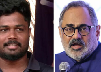 തിരുവനന്തപുരത്ത് ബിജെപി സ്ഥാനാർത്ഥിയായി സഞ്ജു സാംസൺ? രാജീവ് ചന്ദ്രശേഖറിന്റെ മറുപടി ഇങ്ങനെ