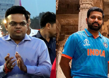 രാജ്കോട്ടിൽ നൽകിയ വാക്ക് രോഹിത് പാലിച്ചു; യുണൈറ്റഡ് ഇൻ ട്രയംഫ് ചടങ്ങിൽ ജയ് ഷായുടെ ആവേശകരമായ പ്രസംഗം; വീഡിയോ കാണാം