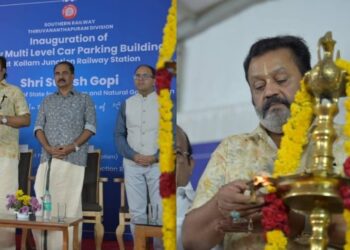 കൊല്ലം റെയിൽവേ സ്റ്റേഷനിൽ അത്യാധുനിക സൗകര്യങ്ങളോടെ മൾട്ടി ലെവൽ കാർ പാർക്കിംഗ് സമുച്ചയം ; ജനങ്ങൾക്കായി സമർപ്പിച്ച് സുരേഷ് ഗോപി
