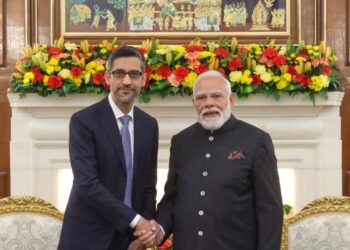 പ്രധാനമന്ത്രി നരേന്ദ്ര മോദിയുമായി കൂടിക്കാഴ്ച നടത്തി ഗൂഗിൾ സിഇഒ സുന്ദർ പിച്ചൈ 