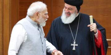 പ്രധാനമന്ത്രിയുമായി കൂടിക്കാഴ്ച നടത്തി യാക്കോബായ സഭാ പരമാധ്യക്ഷൻ ; സഭകൾ ഒന്നിച്ചു നിൽക്കണമെന്ന് സൂചിപ്പിച്ച് മോദി