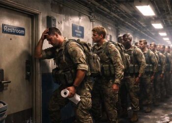 യുദ്ധവിമാനങ്ങൾ റെഡി, പടക്കപ്പലുകൾ ഇറാൻ തീരത്ത്; പക്ഷേ അമേരിക്കൻ നാവികർ കുടുങ്ങിയത് ‘ബാത്ത്റൂമിൽ’! ലക്ഷങ്ങൾ കോടി മുടക്കിയ കപ്പലിലെ ‘വിചിത്ര’ പ്രതിസന്ധി