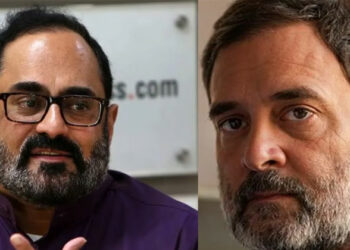 കോൺഗ്രസ് ഭരിക്കുന്ന സംസ്ഥാനങ്ങൾ തകർന്നു, രാഹുലിന്റെ വാഗ്ദാനങ്ങൾ ജനങ്ങളെ പറ്റിക്കാനെന്ന് ബിജെപി; ഇന്ദിര ഗ്യാരന്റിയെ പൊളിച്ചടുക്കി രാജീവ് ചന്ദ്രശേഖർ