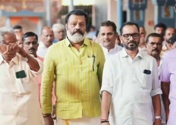 കെ സുരേന്ദ്രനായി ചുമരെഴുതി സുരേഷ് ഗോപി ; മഞ്ചേശ്വരത്ത് പ്രചാരണത്തിന് തുടക്കം