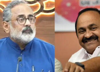 പറവൂരിൽ വികസനമില്ല, പണി അറിയില്ലെങ്കിൽ രാഹുൽ ഗാന്ധിയുടെ പെട്ടിപിടിക്കാൻ പോകാം; വി.ഡി സതീശനെതിരെ ആഞ്ഞടിച്ച് രാജീവ് ചന്ദ്രശേഖർ