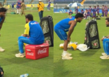 പഠിപ്പിച്ചത് മതി മഹി ഭായ്, ഇനി കളി കാണണം; സഞ്ജുവിനൊപ്പം ധോണിയുടെ പാഠശാല; ആരാധകർക്ക് സന്തോഷവും ഒപ്പം ആശങ്കയും