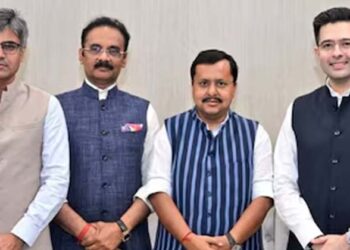 രാജ്യസഭയിൽ ചരിത്രമെഴുതി എൻഡിഎ; അംഗംബലം 148 ആയി:എഎപി എംപിമാരുടെ ലയനത്തിന് അംഗീകാരം, ബിജെപിക്ക് വൻ കുതിപ്പ്