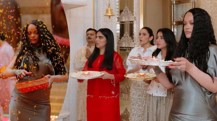 അംബാനി മന്ദിരത്തിൽ പൂജ നടത്തിയും പൂക്കൾ കൊണ്ട് ഹോളി കളിച്ചും റിഹാന; മുംബൈയിൽ തരംഗമായി പോപ്പ് ഗായിക; വീഡിയോ വൈറൽ