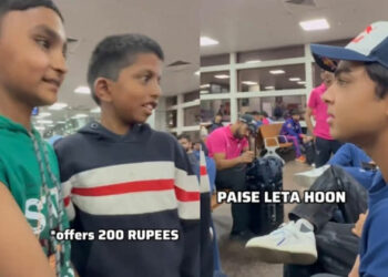 100 രൂപ തന്നാൽ ഫോട്ടോ തരാം, കുട്ടി ആരാധകരെ കുടുക്കി വൈഭവ് സൂര്യവംശി; വീഡിയോ കാണാം