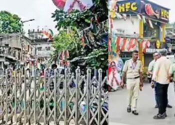 ‘ഇരുമ്പ് കോട്ട’ തകർന്നു; കാളിഘട്ടിലെ മമതയുടെ  വസതിക്ക് മുന്നിലെ വിഐപി ബാരിക്കേഡുകൾ നീക്കം ചെയ്തു; അധികാര ഗർവ്വിനേറ്റ തിരിച്ചടിയെന്ന് ബിജെപി 