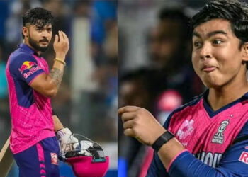ഞങ്ങളൊന്നും സിനിമ താരങ്ങളല്ല; ഫോട്ടോ എടുക്കാനുള്ള പാപ്പരാസികളുടെ അഭ്യർത്ഥന തള്ളി റിയാൻ പരാഗ്, അമ്പരന്ന് വൈഭവ് സൂര്യവംശി