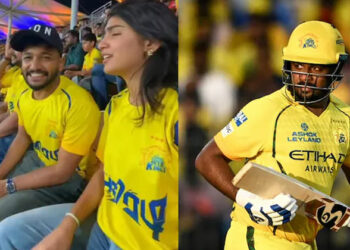 സിക്സ് അടിക്കാൻ പോറാൻ; സഞ്ജുവിന്റെ സിക്സർ മുൻകൂട്ടി കണ്ട് ബേസിൽ; സോഷ്യൽ മീഡിയയിൽ താരമായി പുതിയ പ്രവചന സിംഹം